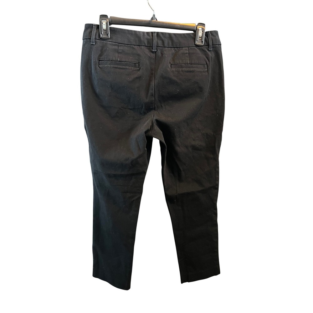 St Johns Bay Womens Black Straight Leg Stretch Cotton Pants Size 10 RN93677 - Picture 2 of 7